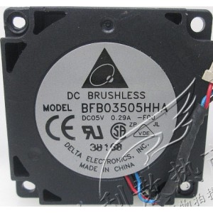 DELTA BFB03505HHA BFB03505HHA-F00 5V 0.29A 3Wires Cooling fan